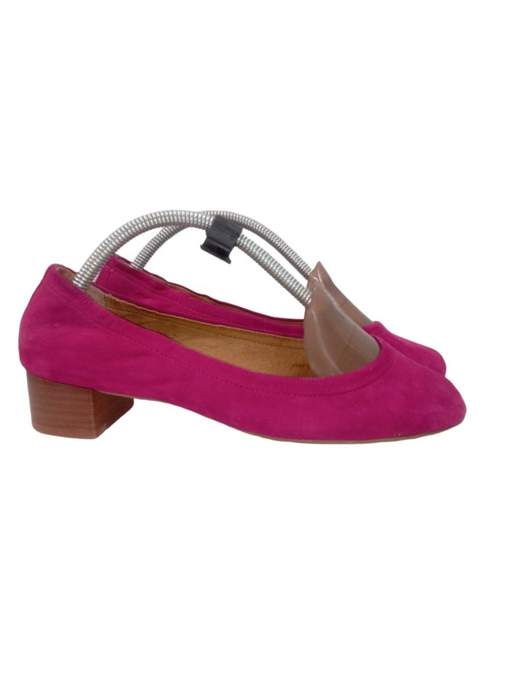 Anthropologie Jasper Jeera Womens Pink Pumps Shoes Size 6 Gilen Suede Chunky Br